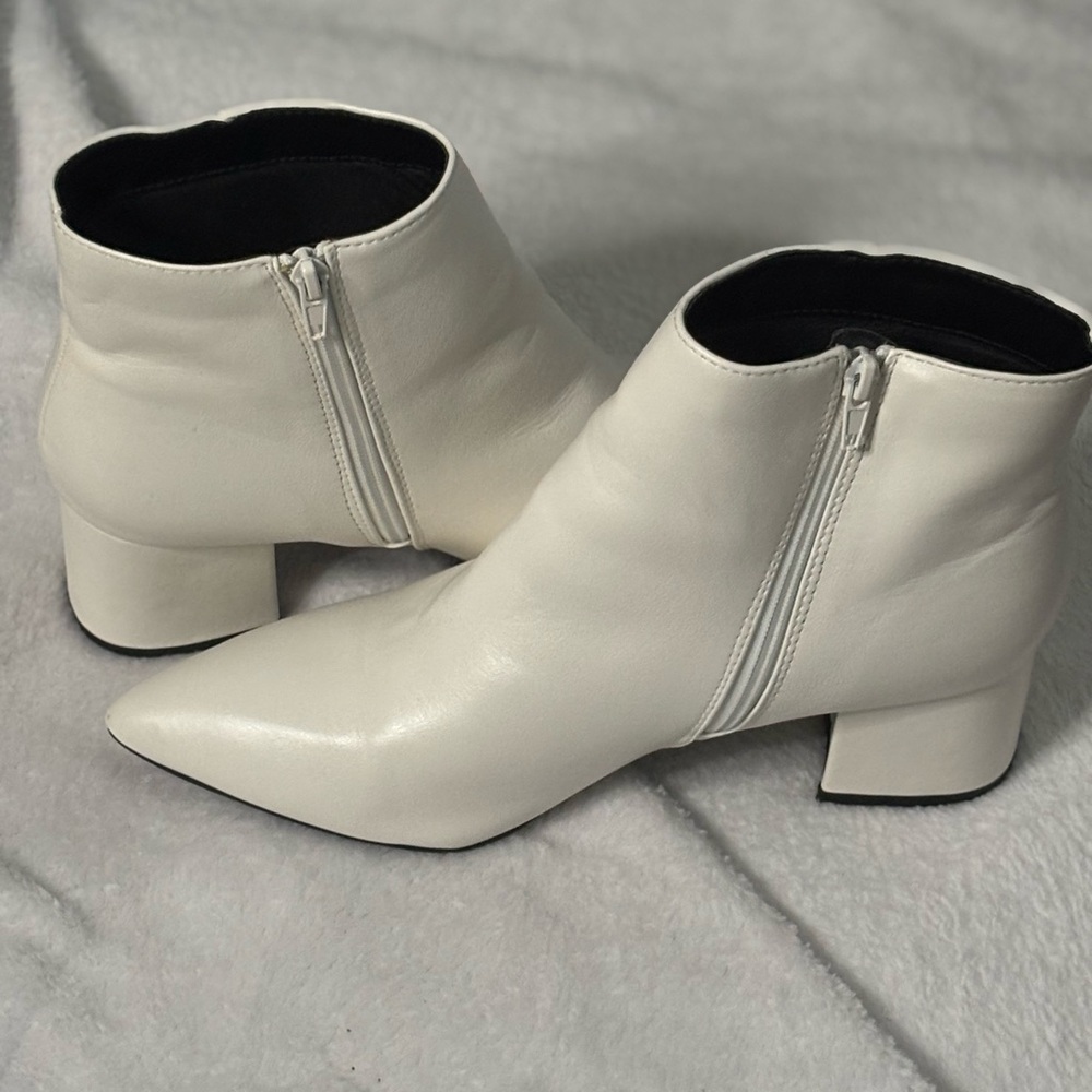 Chic White Ankle Booties